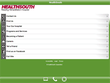 Tablet Screenshot of healthsouthreading.com